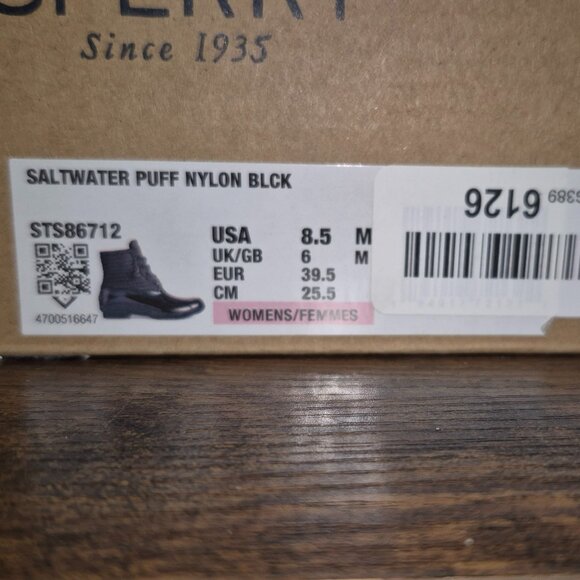 NWB NEW SPERRY WOMENS SALTWATER NYLON BOOT, 8.5 - Picture 10 of 10